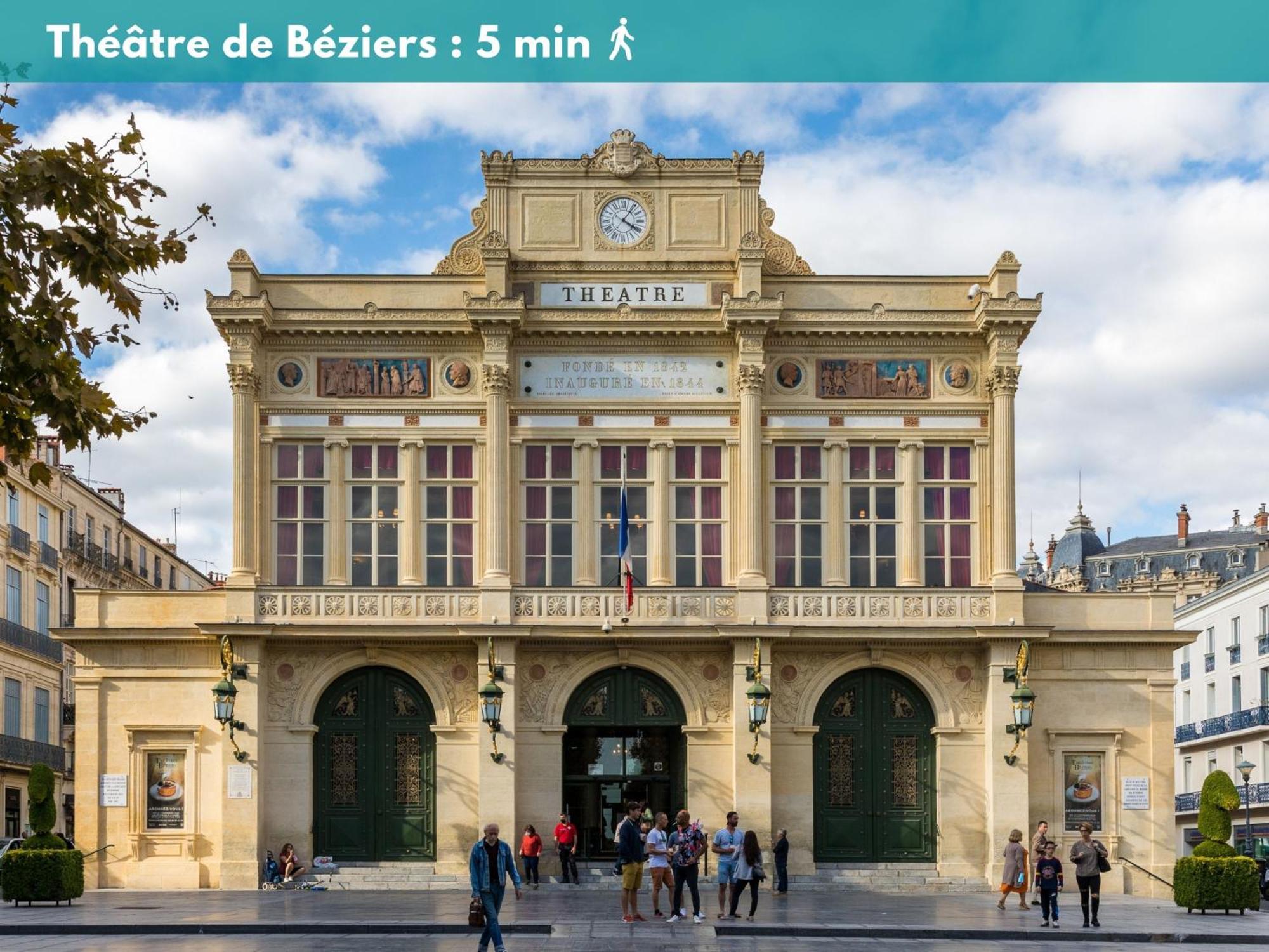 Apartament Charmant Studio Climatise 'Alma 1' - Beziers Centre - Wifi Fibre - Netflix Zewnętrze zdjęcie
